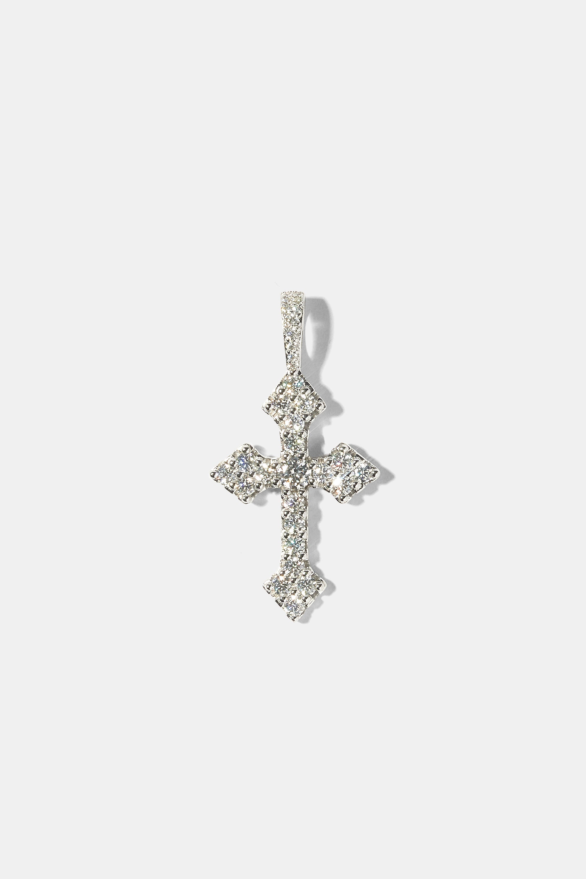 Moissanite Celtic Cross Pendant - 35mm